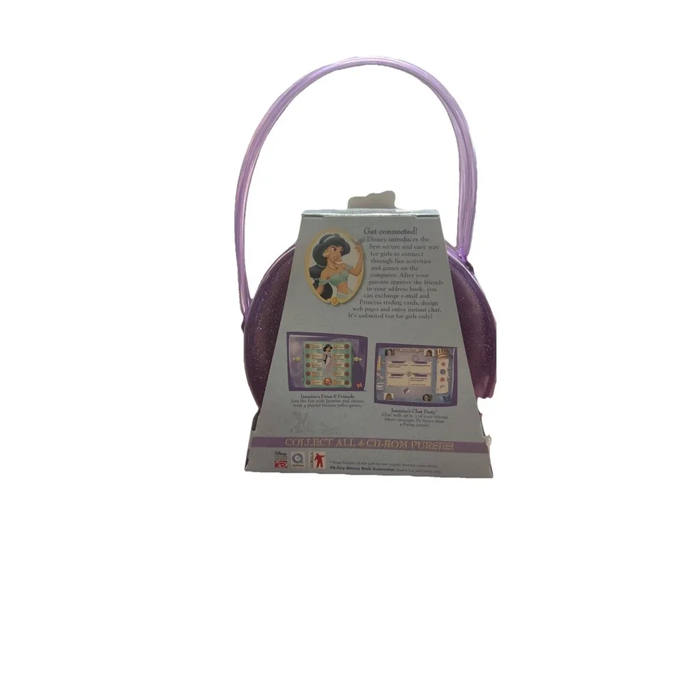NEW Disney Princess Jasmine Magical CD-ROM Game Purse Girlfriends PC 2002